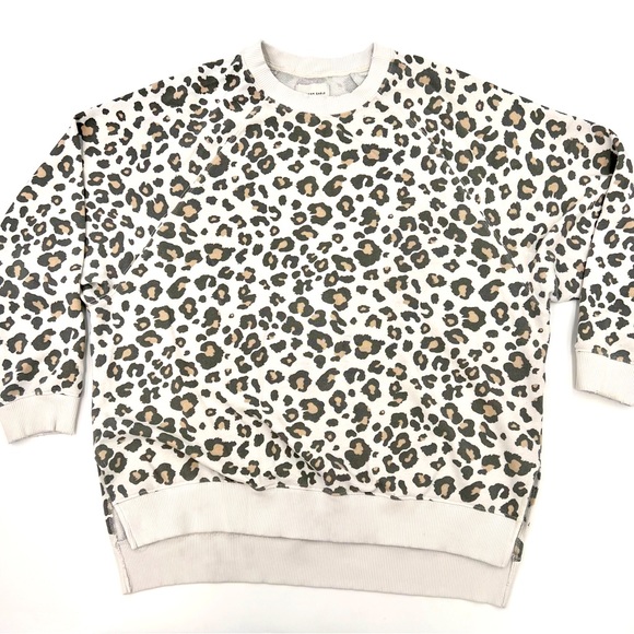 American Eagle Outfitters Tops - American Eagle Jegging Fit Crewneck Animal Print Sweatshirt Womens Sz Large